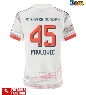 Bayern Munich Aleksandar Pavlovic #45 Bortatröja Dam 2025-26 Kortärmad